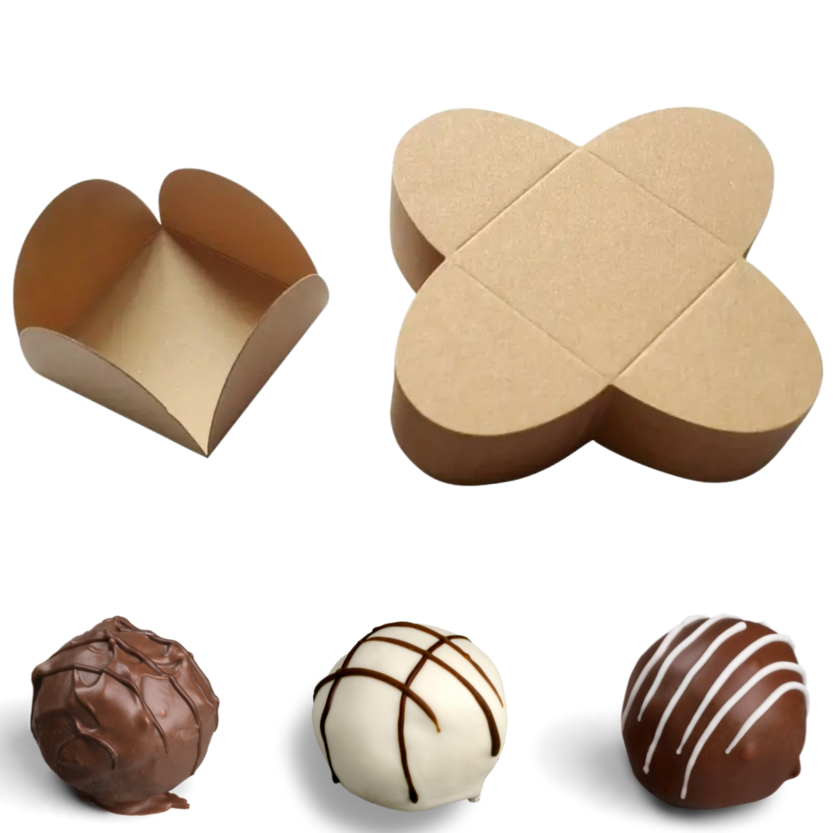 Forros de Papel para Chocolate, 50pz - Kraft