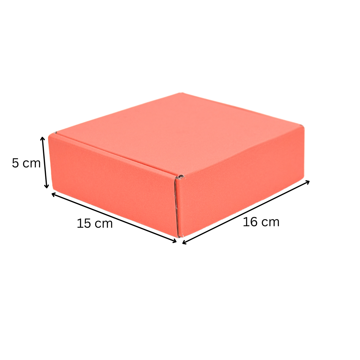 Caja de Cartón Autoarmable para Envíos 16x15x5cm, 30 Piezas