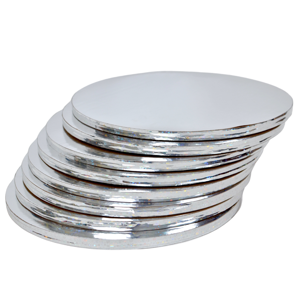 Bases para Pastel Doble Liston - 25cm, 5 piezas