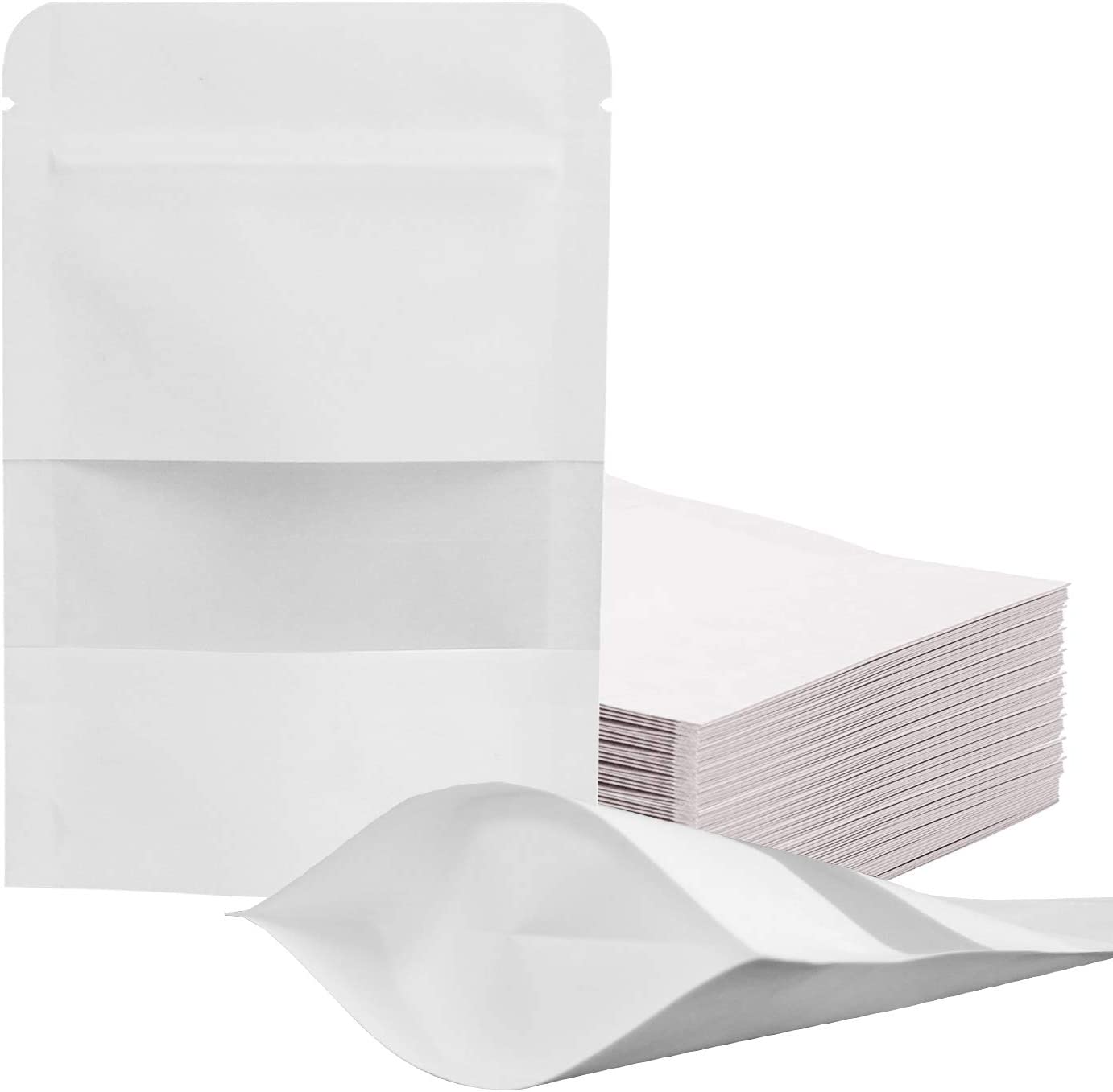 Bolsa Kraft Blanca de Barrera - 9x13cm (60g), 50 piezas