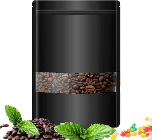 Bolsa Kraft Negra de Barrera - 22x30cm (1kg), 50 piezas