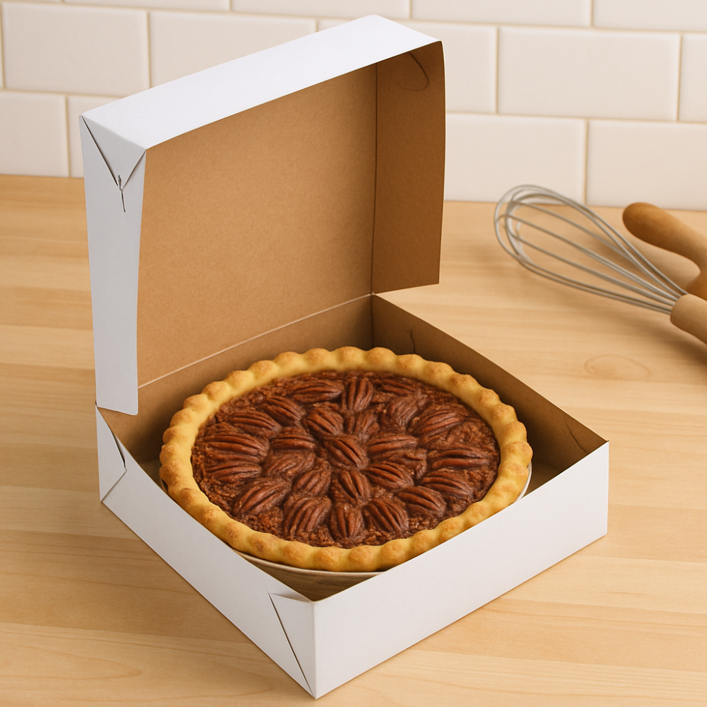 Caja Blanca Lisa para Pastel - 30x30x10cm, 10 Piezas