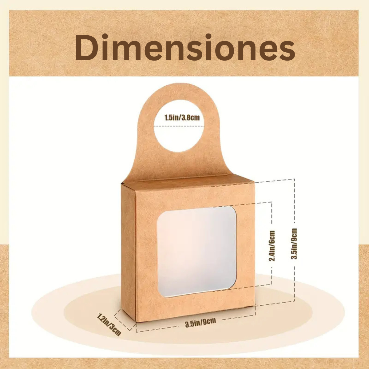 Cajas de Regalo para Botella de Vino, 10pz - Kraft