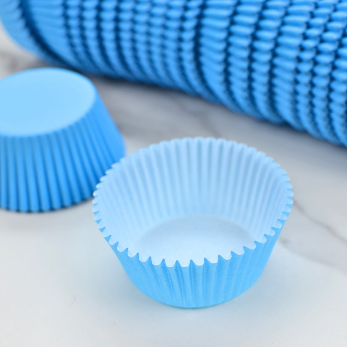 Capacillos #72 para Cupcakes 500 Piezas - Azul