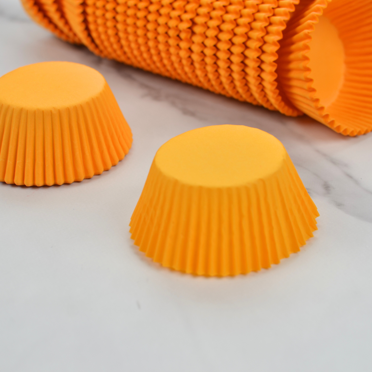Capacillos #72 para Cupcakes 500 Piezas - Naranja
