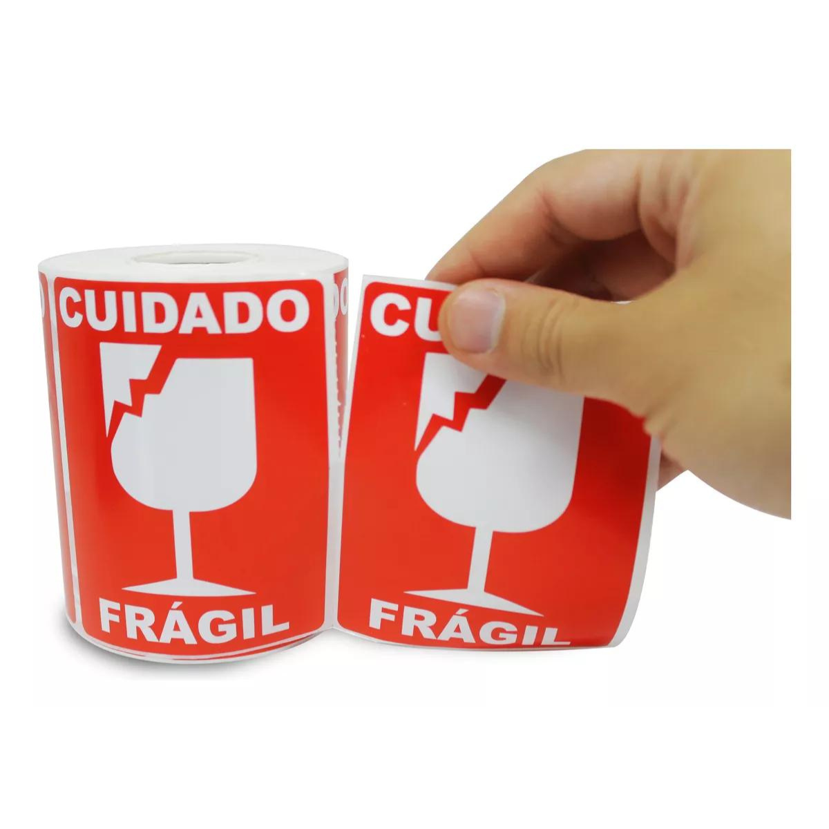 Etiquetas Auto Adheribles para Envíos "Frágil" 500 Piezas