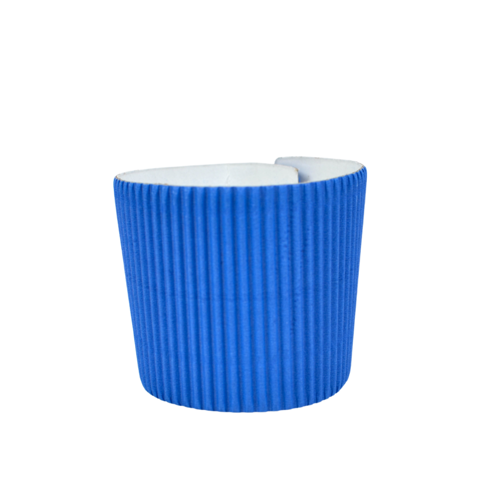 Fajillas Para Vaso De Bebida Caliente (Azul) - 100pz