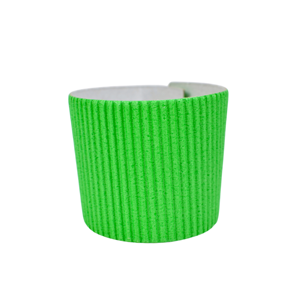 Fajillas Para Vaso De Bebida Caliente (Verde) - 100pz