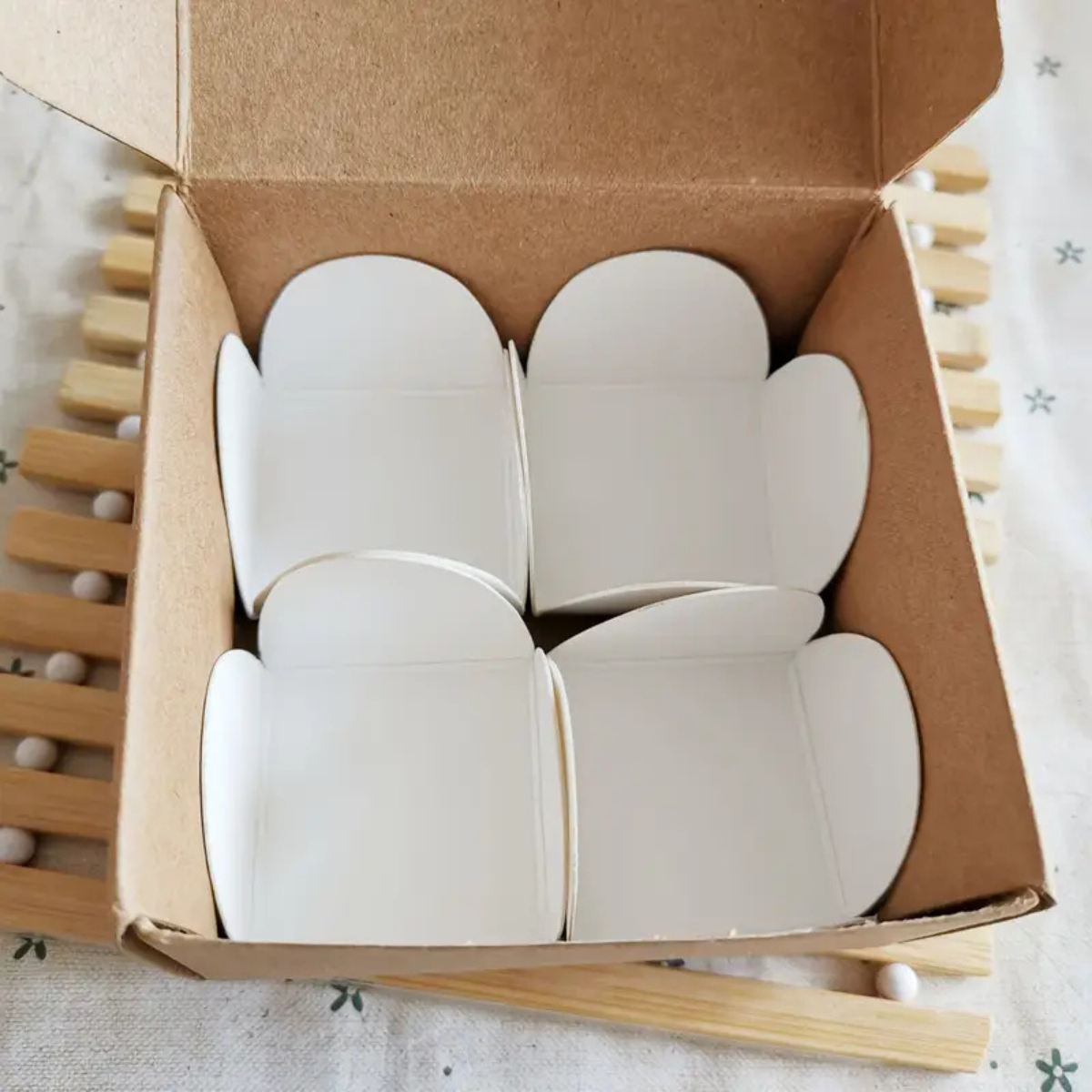 Forros de Papel para Chocolate, 50pz - Blanco