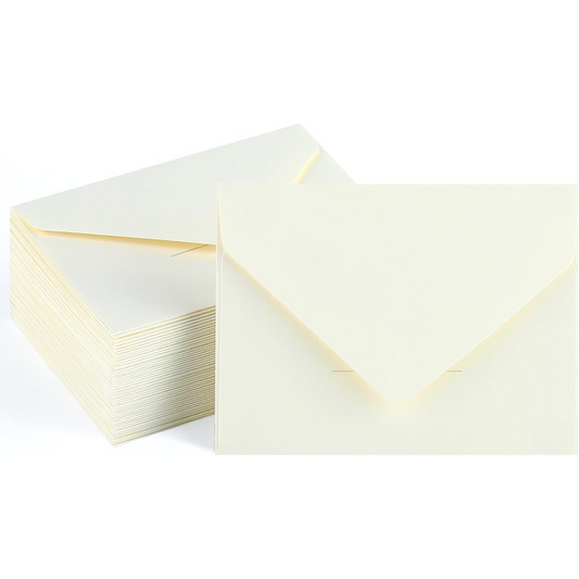 Mini Sobres para Tarjetas de Regalo, 50pz - Blanco