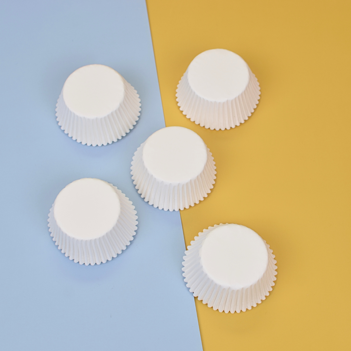 Capacillos #72 para Cupcakes 500 Piezas - Blanco