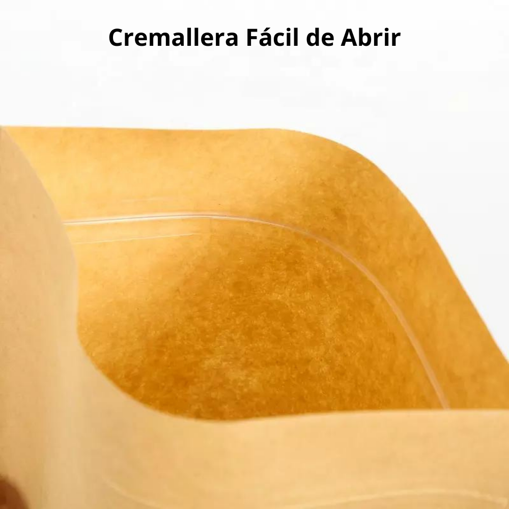 Bolsa Kraft de Barrera - 9x14cm (65g), 50 piezas