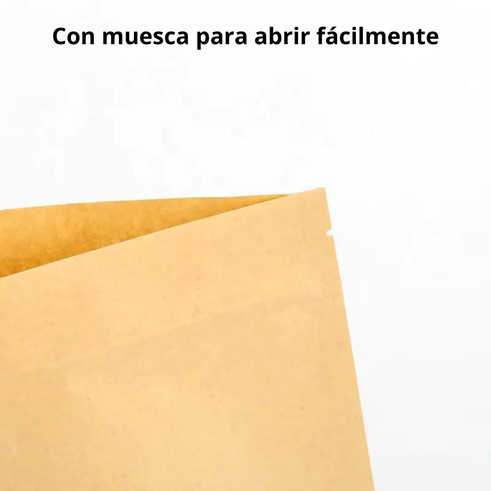 Bolsa Kraft de Barrera - 9x14cm (65g), 50 piezas