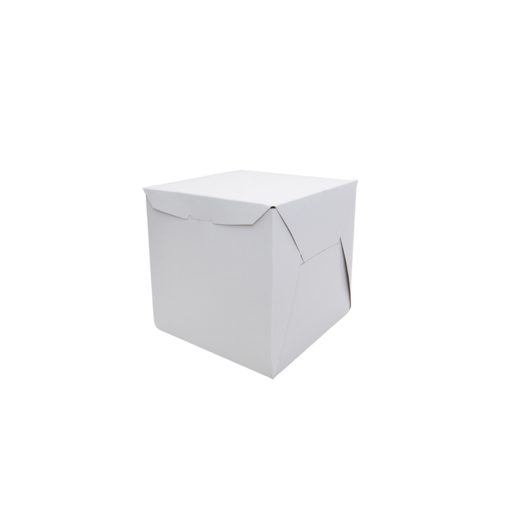 Caja Blanca Lisa para Pastel - 22x22x22cm, 10 Piezas