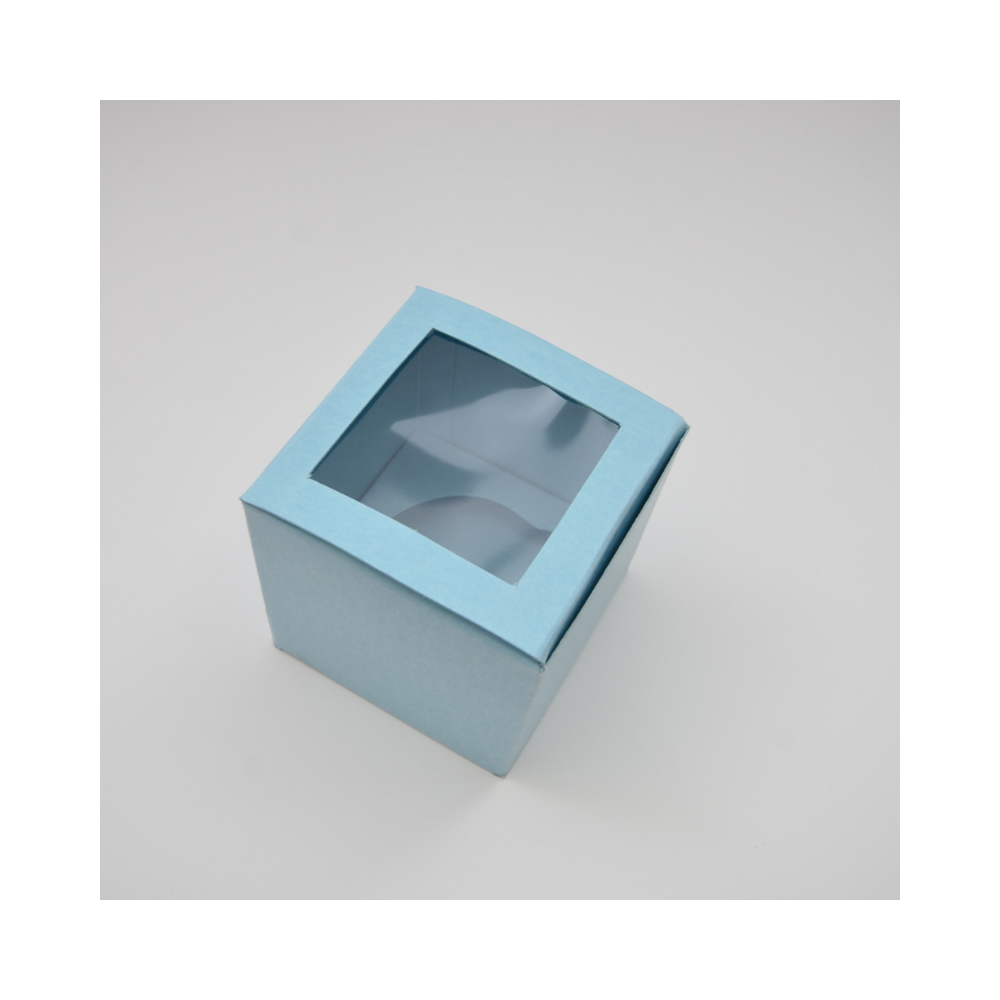 Caja para Cupcake 1 Cavidad - 30 Piezas (Azul)