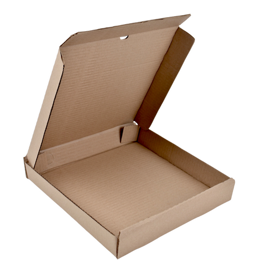 Caja Para Pizza 25x25cm (10 Pulgadas) Kraft, 25 Piezas