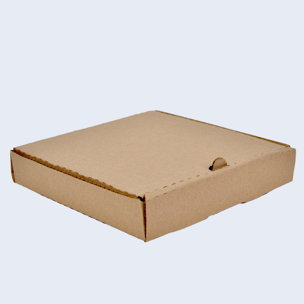 Caja Para Pizza 30x30cm (12 Pulgadas) Kraft, 25 Piezas