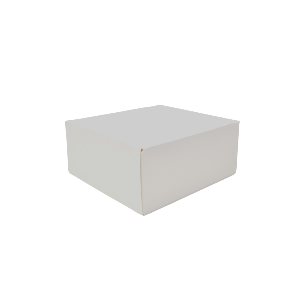 Caja Blanca Mate para Cupcakes - 4 Cavidades, 30 Piezas