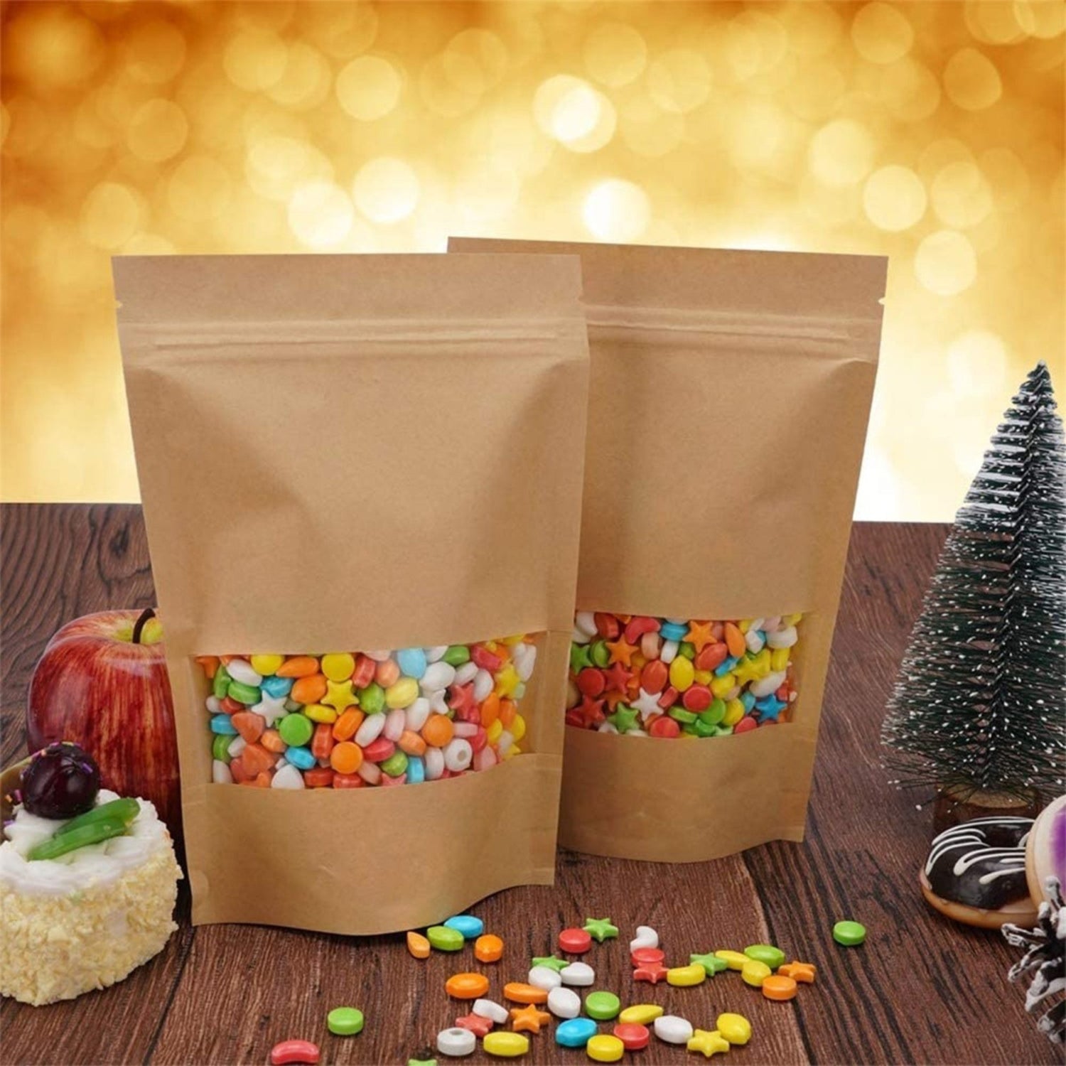 Bolsas Kraft con Ventana