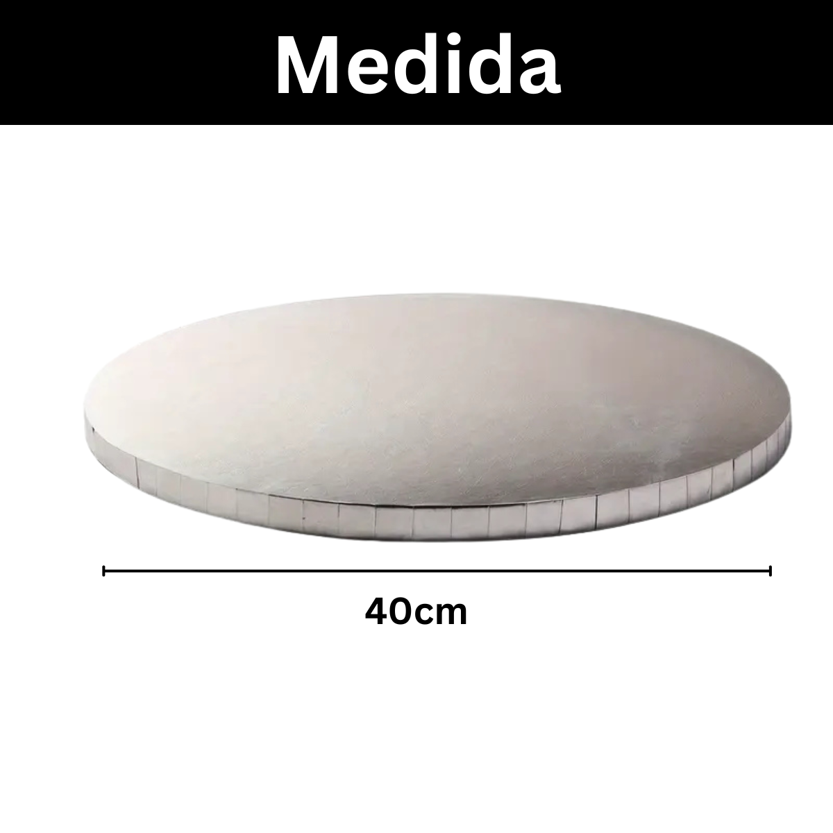 Bases para Pastel Doble Liston - 40cm, 5 piezas