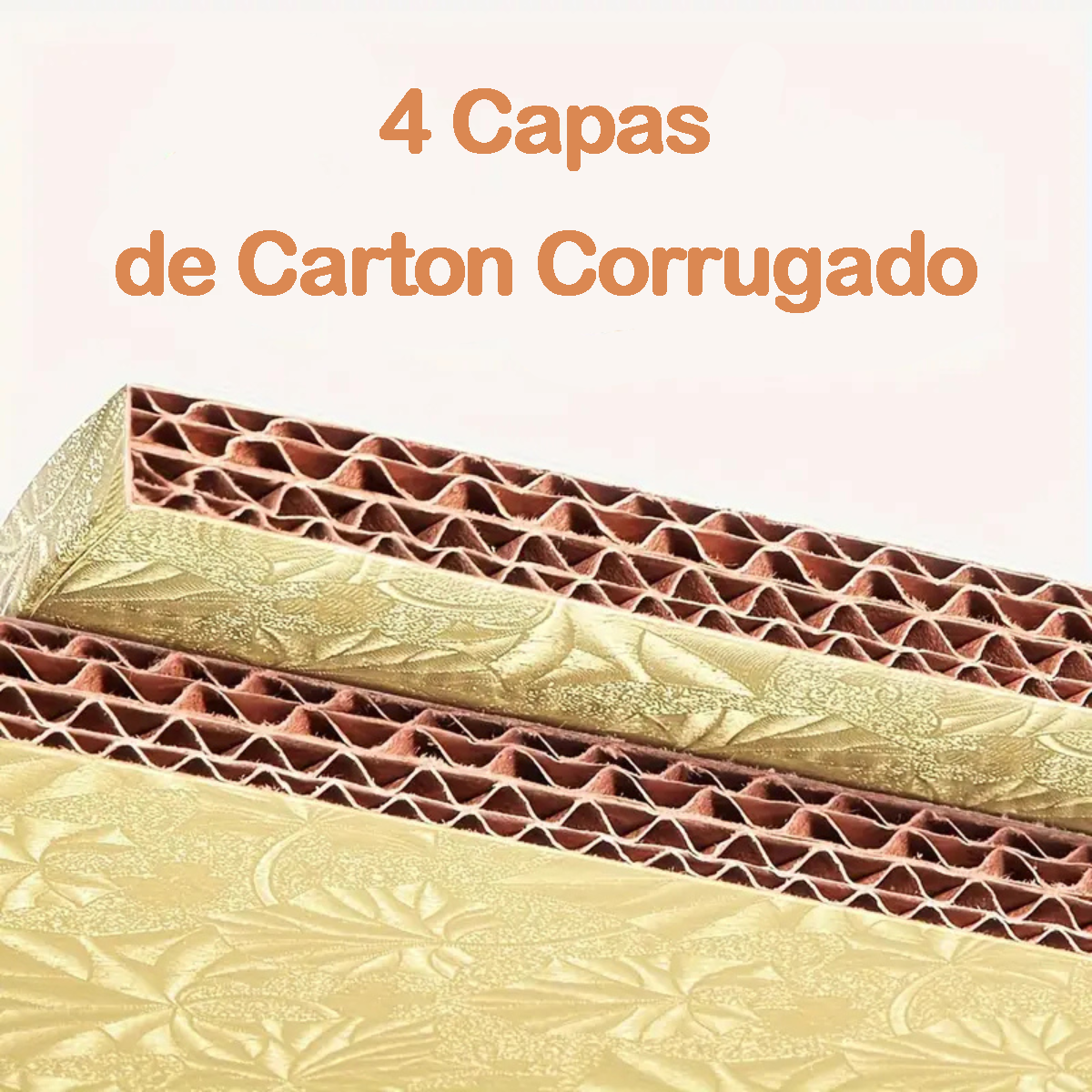 Bases Dobles Premium Dorado para Pastel - 30cm, 6 piezas