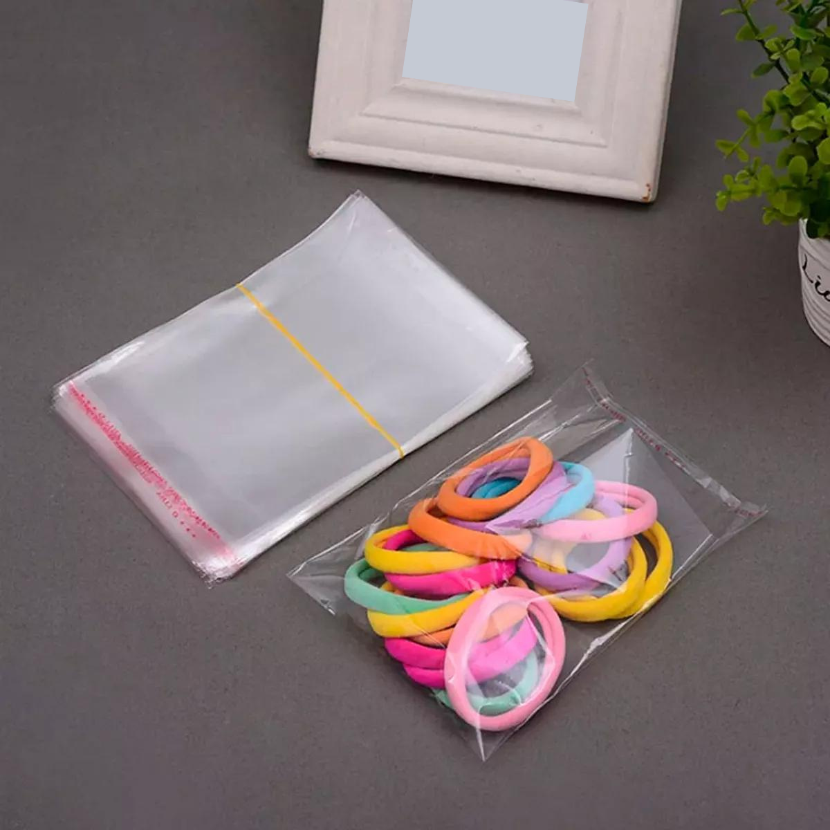Bolsa Adhesiva de Celofán 12x20cm - 100 Piezas