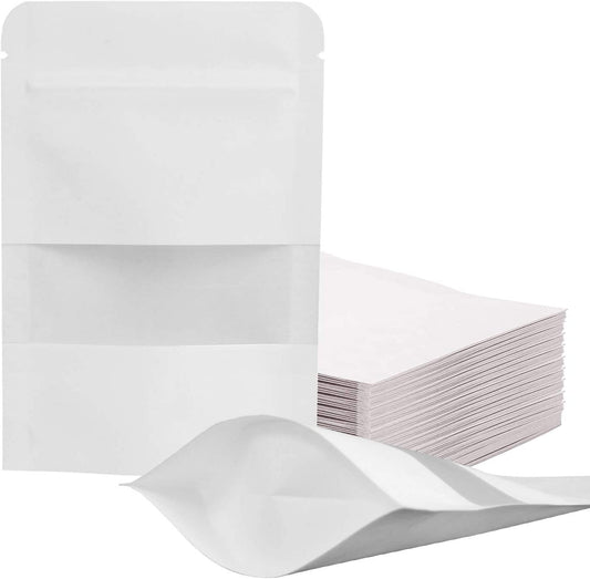 Bolsa Kraft Blanca de Barrera - 16x22cm (250g), 50 piezas
