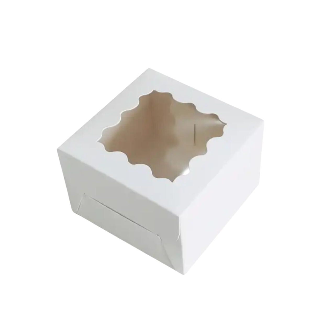 Caja Blanca para Panaderia con Ventana - 16x16x7cm, 10 Piezas