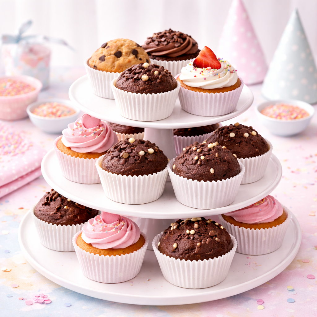 Capacillos #72 para Cupcakes 500 Piezas - Blanco