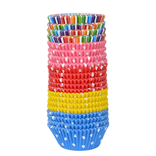 Capacillos #72 para Cupcakes de Colores 500 Piezas - Surtido