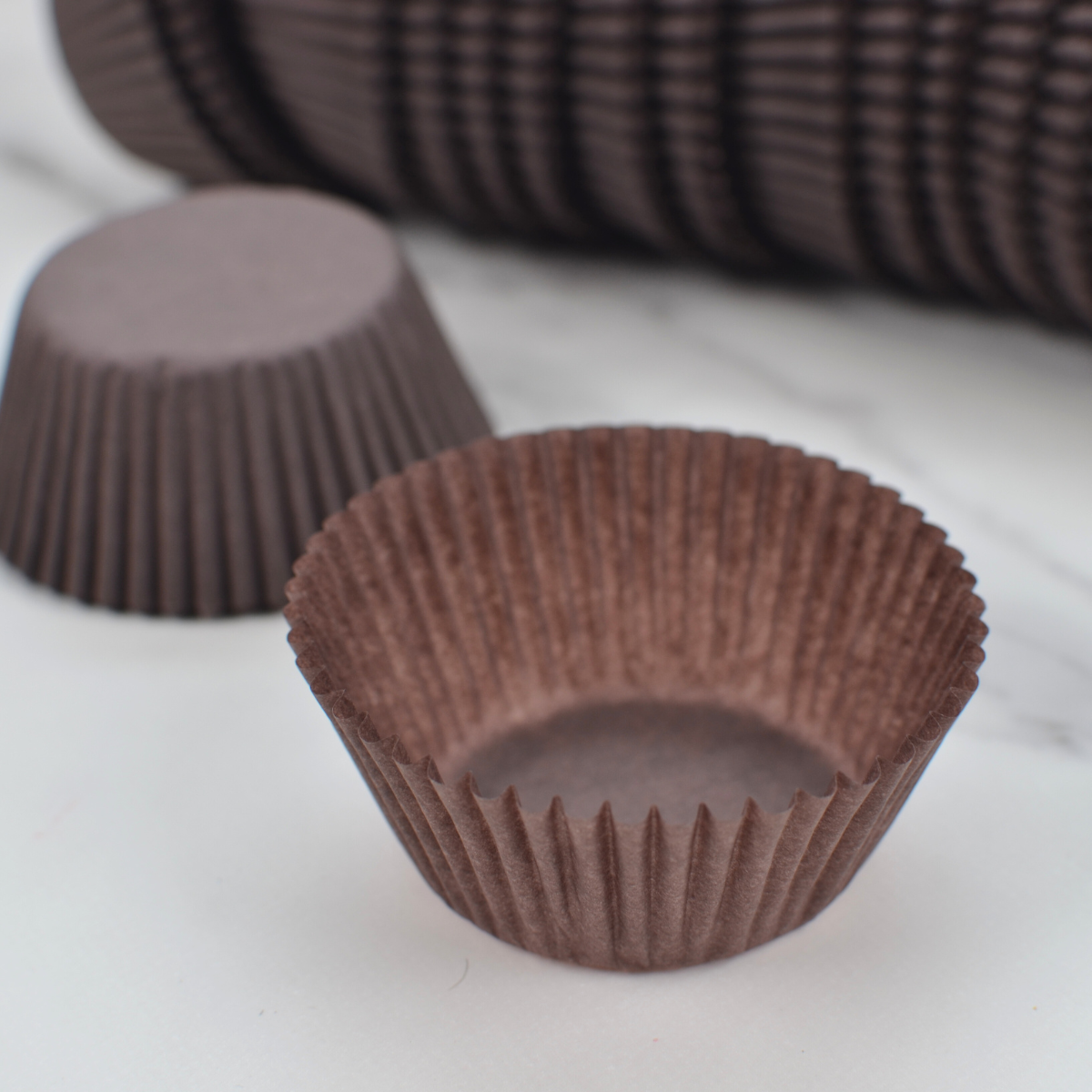 Capacillos #72 para Cupcakes 500 Piezas - Café