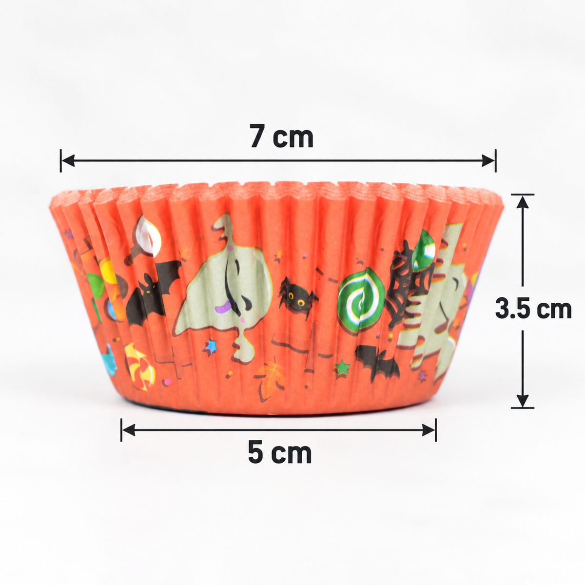 Capacillos #72 para Cupcakes de Colores 500 Piezas - Halloween
