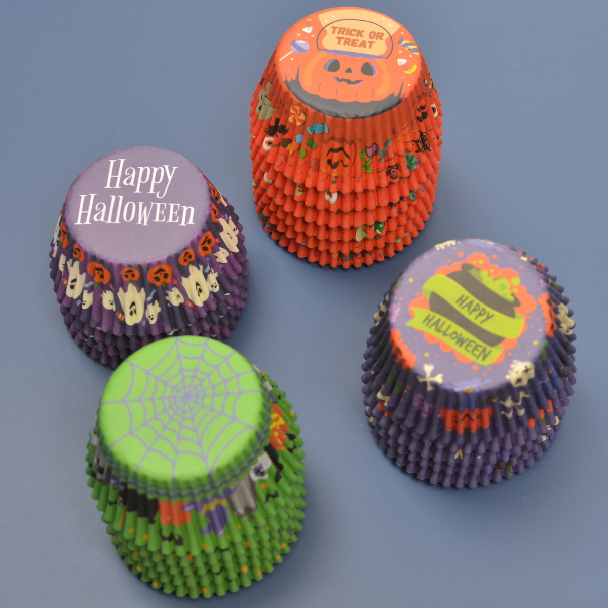 Capacillos #72 para Cupcakes de Colores 500 Piezas - Halloween