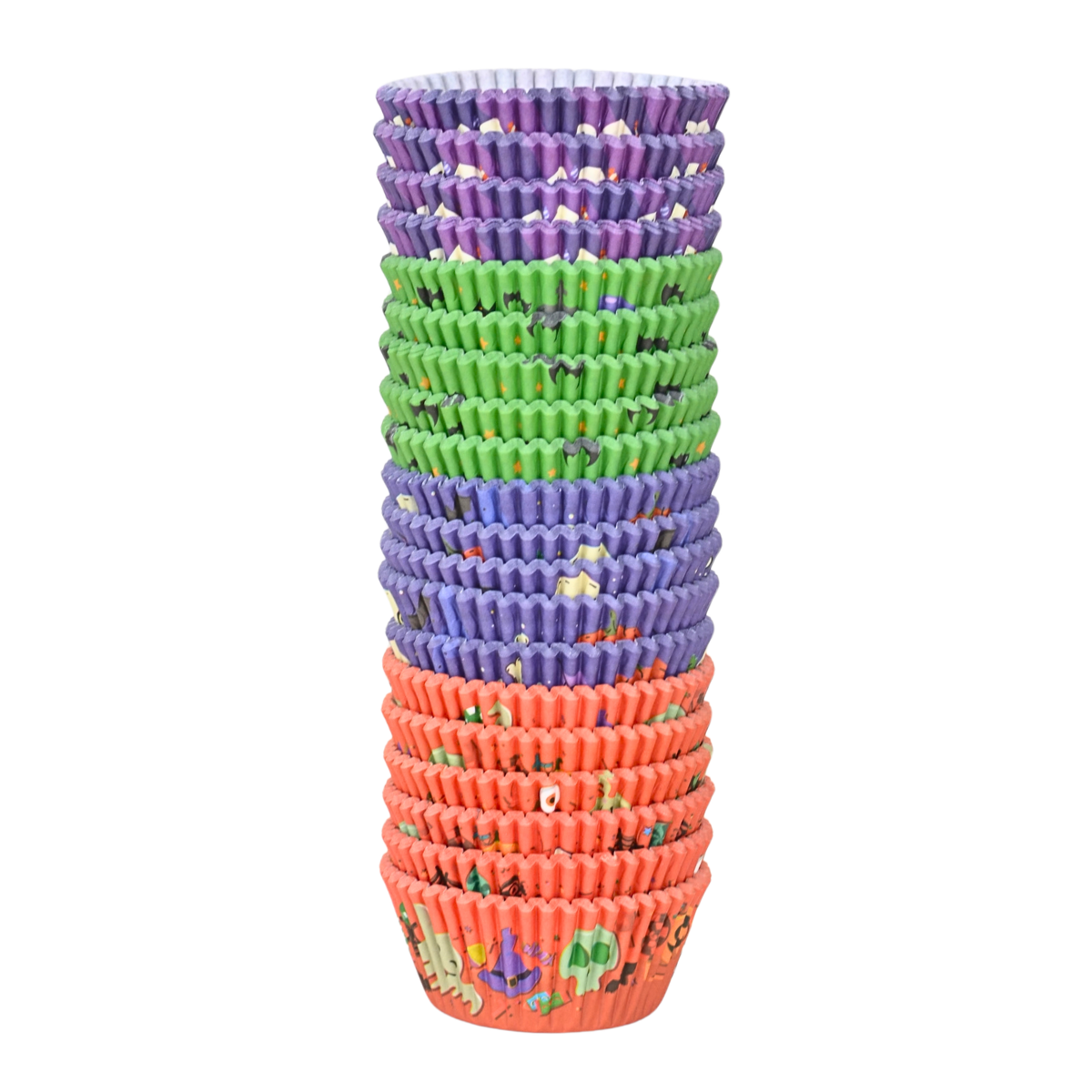 Capacillos #72 para Cupcakes de Colores 500 Piezas - Halloween