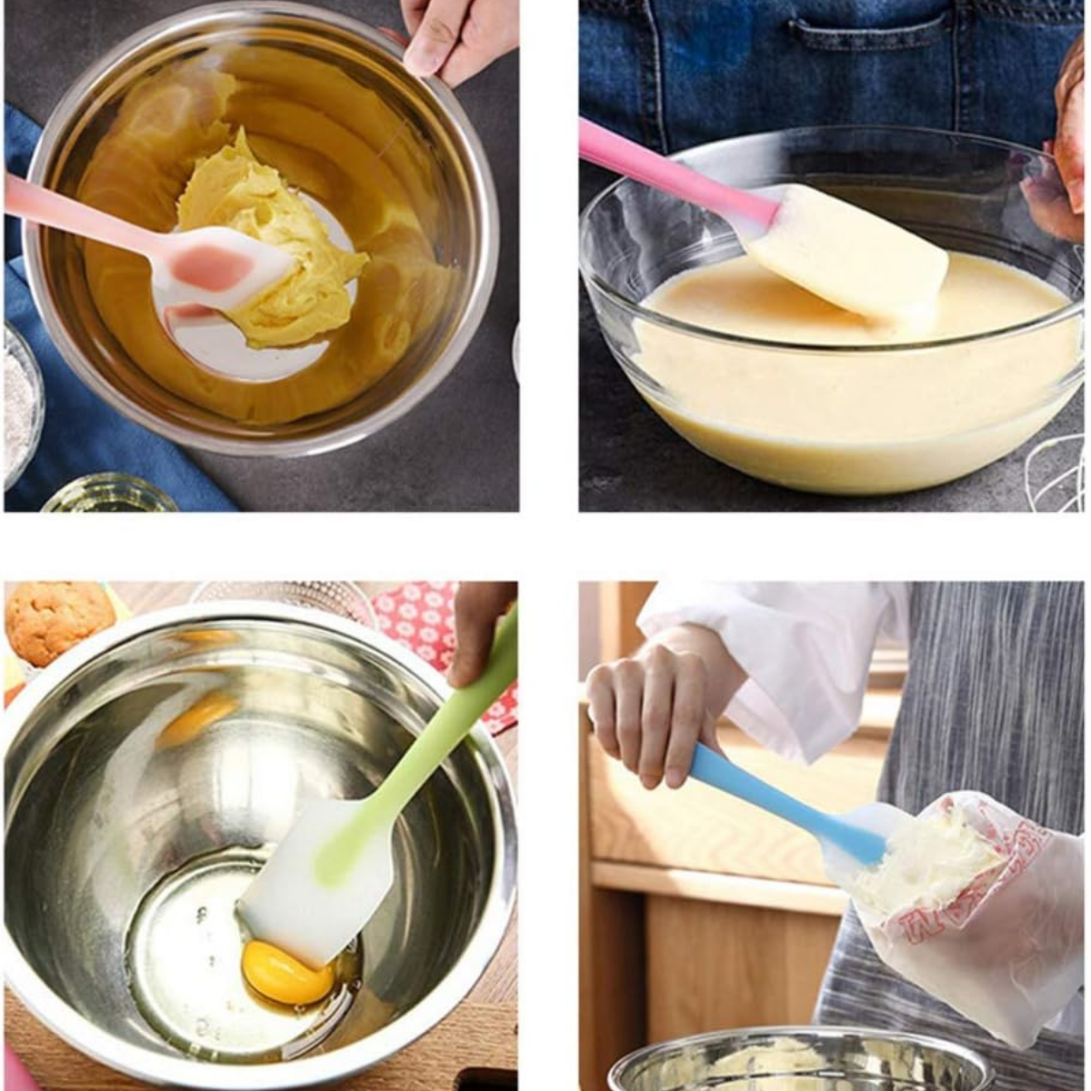 Espatula Flexible De Silicon Para Cocina, Grande - 1pz