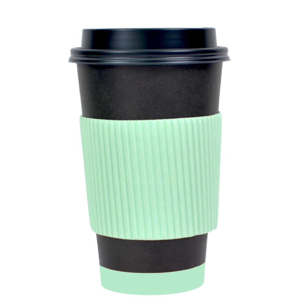 Fajillas Para Vaso De Bebida Caliente (Menta) - 100pz