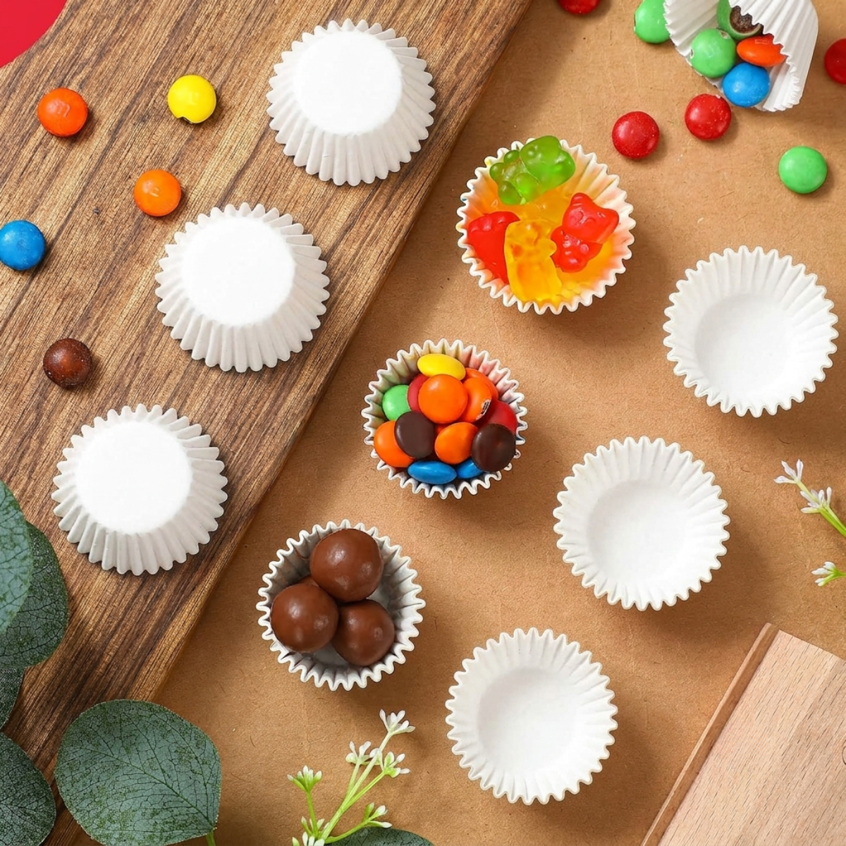 Capacillos #2 para Mini Postre 1,000 Piezas - Blanco