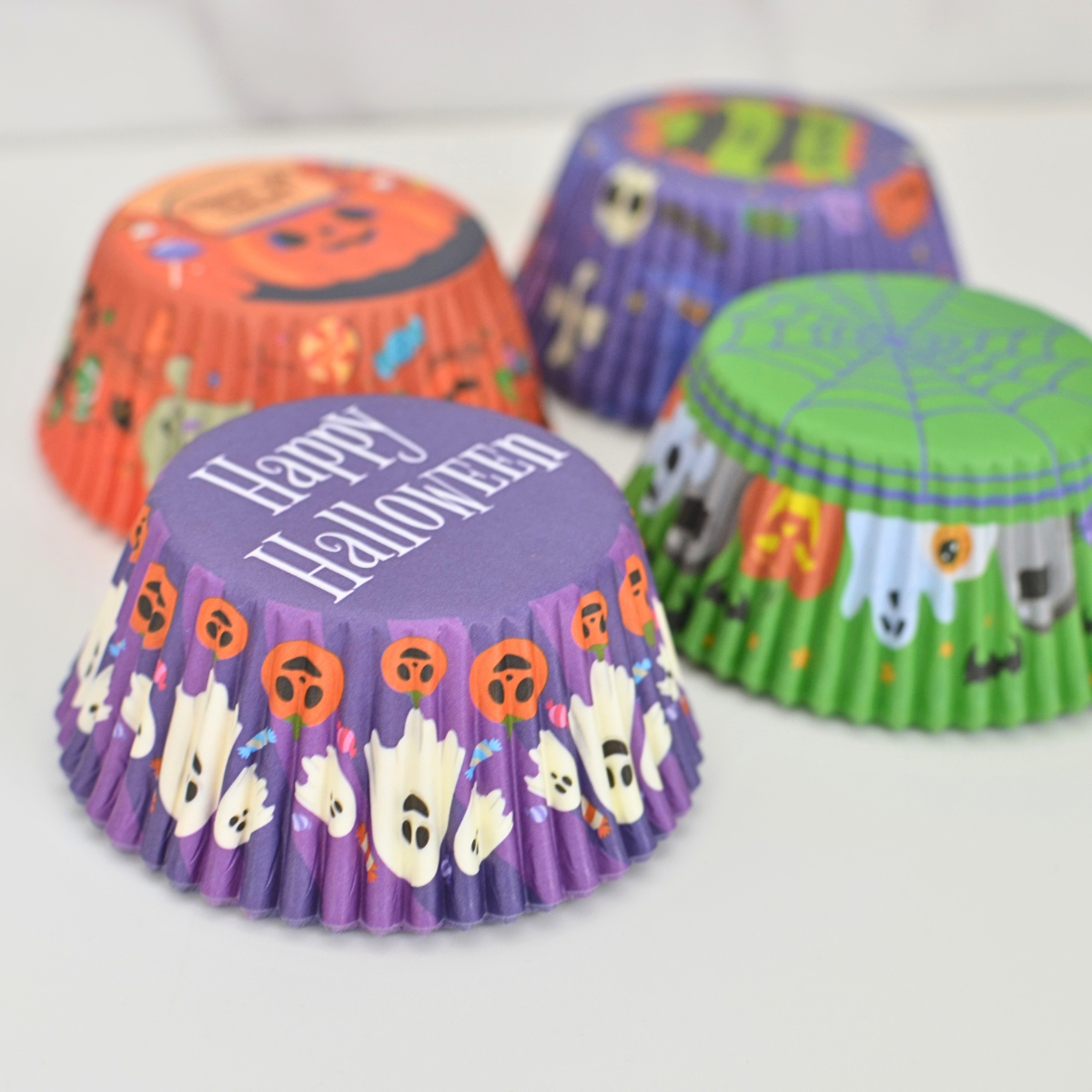 Capacillos #72 para Cupcakes de Colores 500 Piezas - Halloween