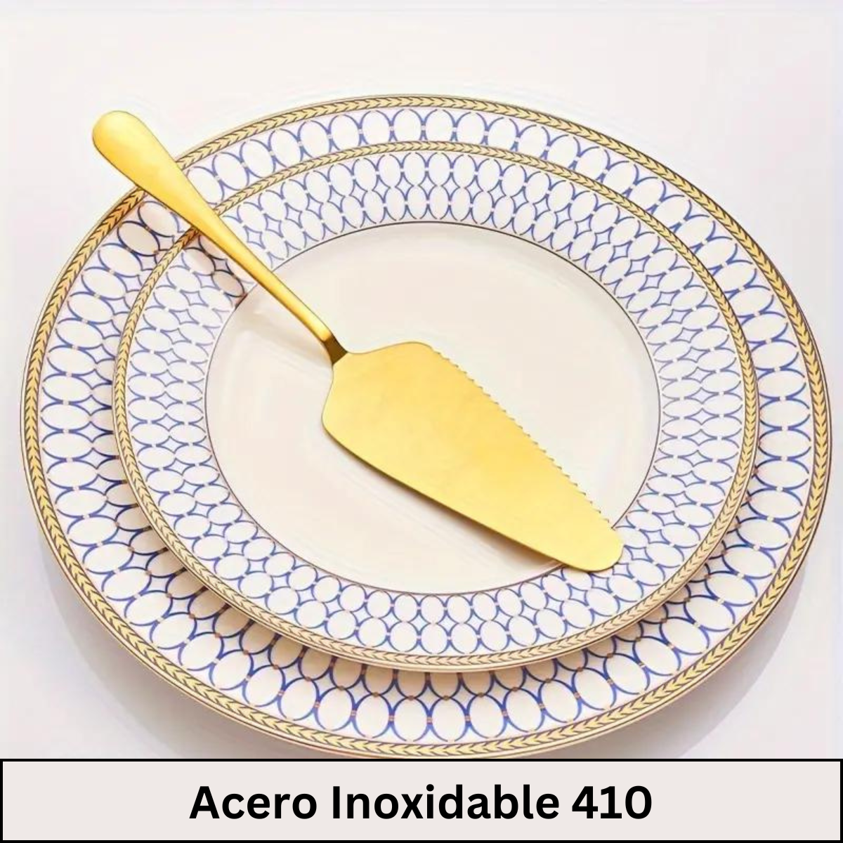 Juego De Espatula y Cuchillo en Acero Inoxidable