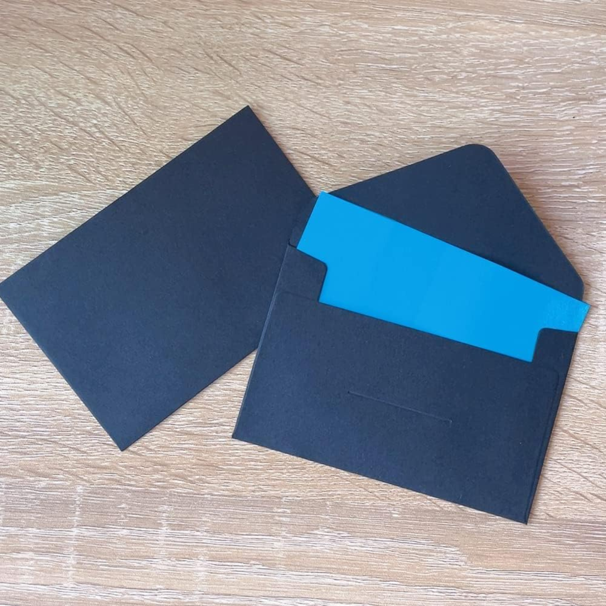 Mini Sobres para Tarjetas de Regalo, 50pz - Negro