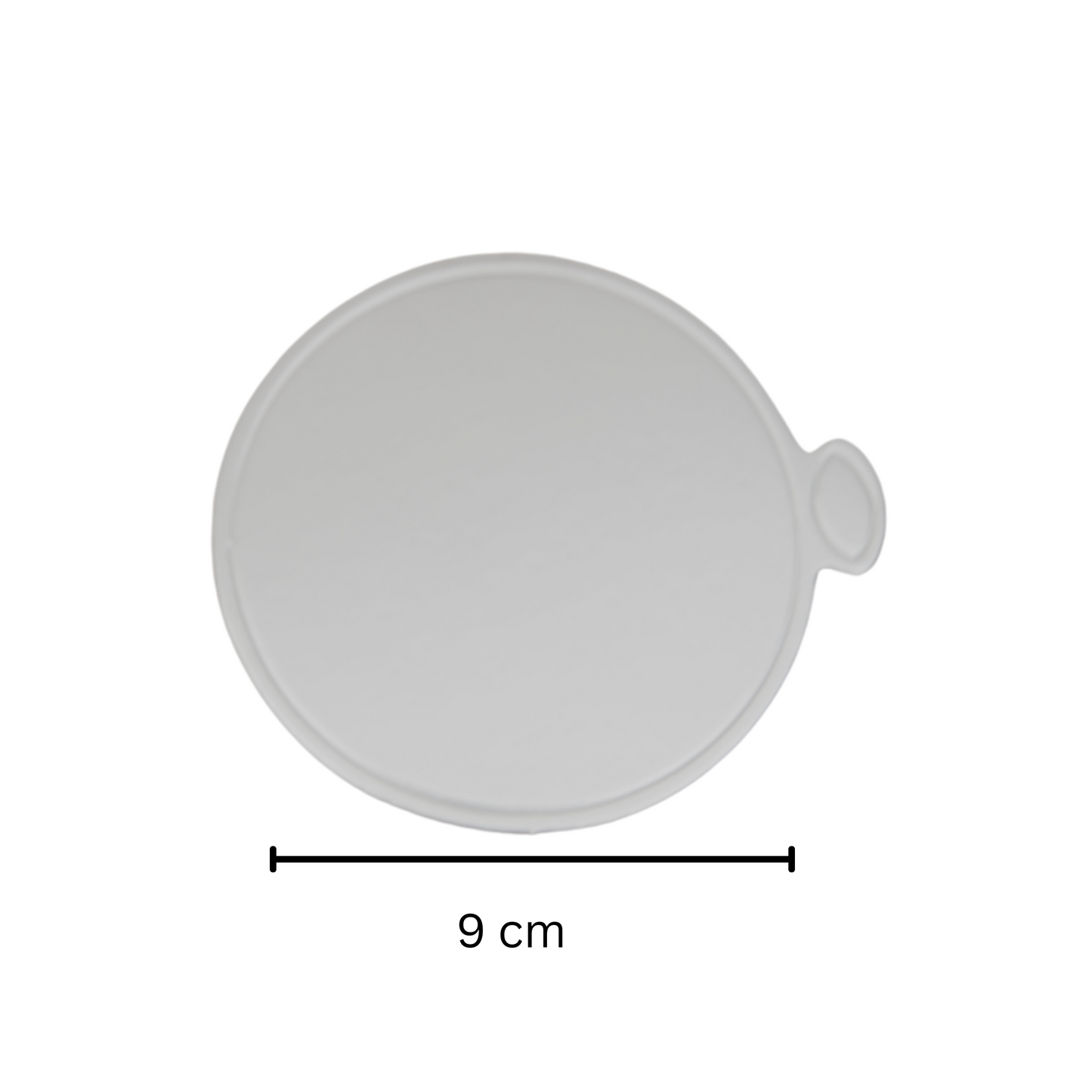 Bases Doradas para Mini Postre - Redonda Plateada, 100 piezas 9cm