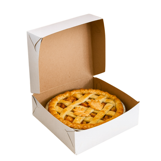 Caja Blanca Lisa para Panaderia - 20x20x10cm, 10 Piezas