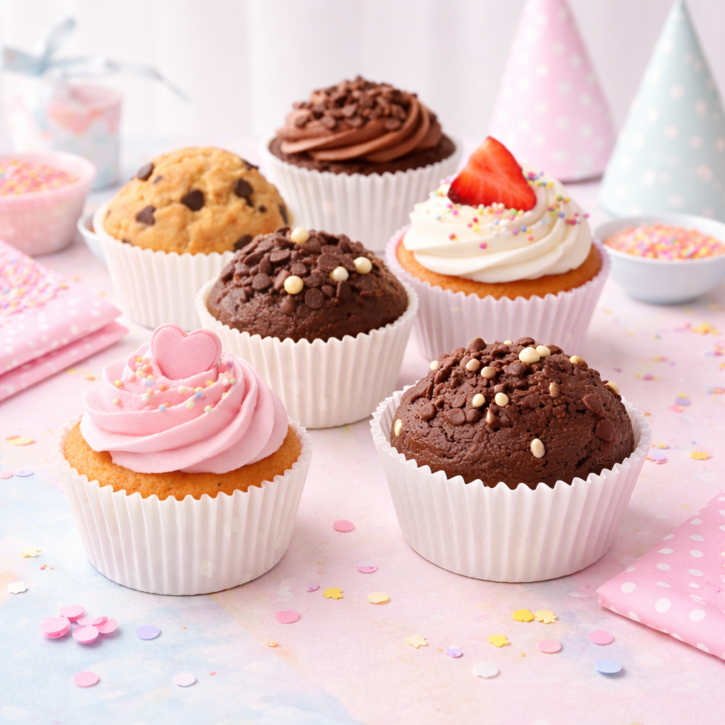 Capacillos #72 para Cupcakes 500 Piezas - Blanco