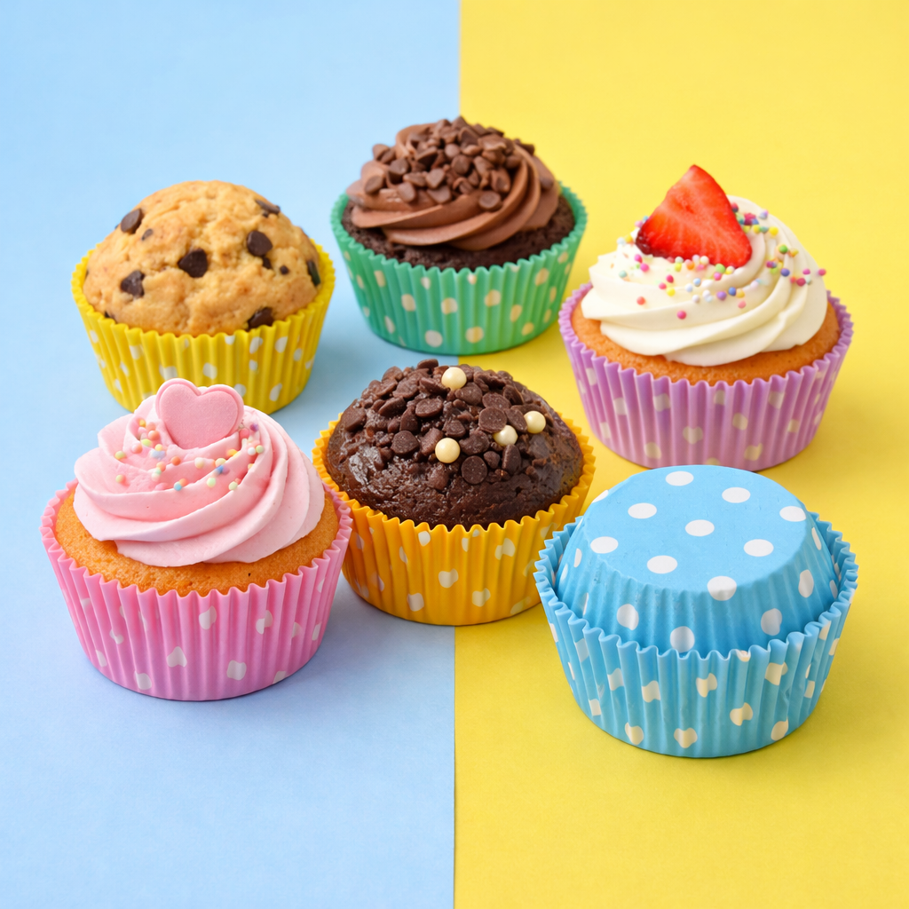 Capacillos #72 para Cupcakes de Colores 500 Piezas - Surtido