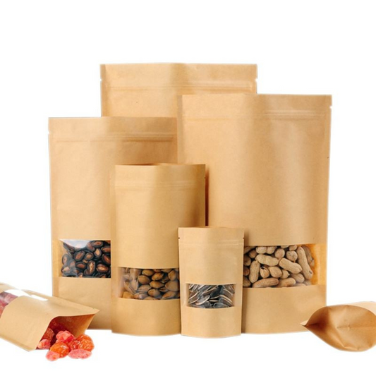 Bolsa Kraft de Barrera - 9x14cm (65g), 50 piezas