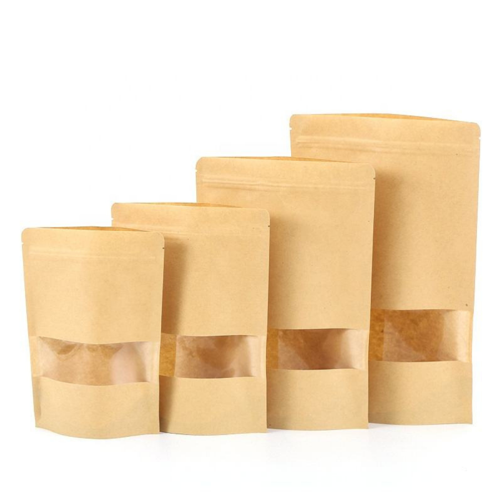 Bolsa Kraft de Barrera - 12x20cm (100g), 50 piezas