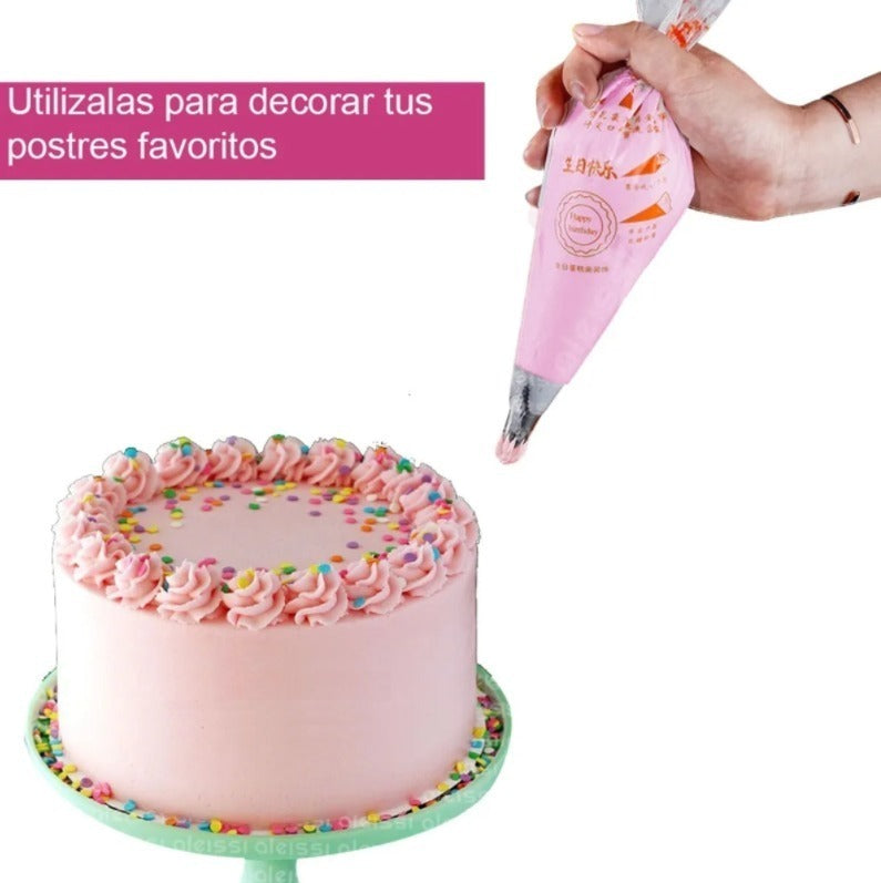 Bolsas para Manga Pastelera Desechables - Grande, 100pz