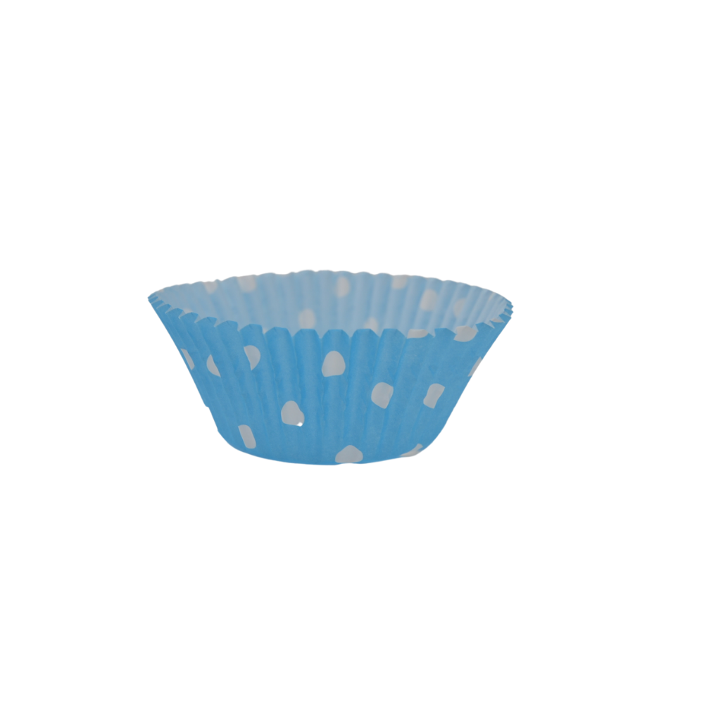 Capacillos #72 para Cupcakes 500 Piezas - Azul Polka