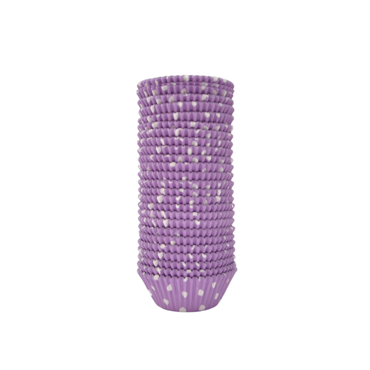 Capacillos #72 para Cupcakes 500 Piezas - Lila Polka