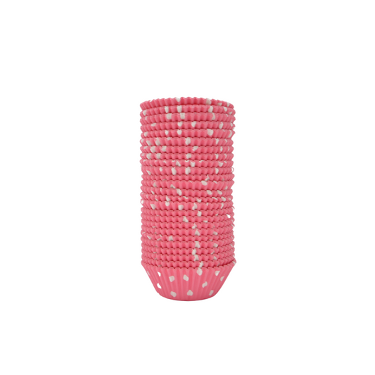 Capacillos #72 para Cupcakes 500 Piezas - Rosa Polka